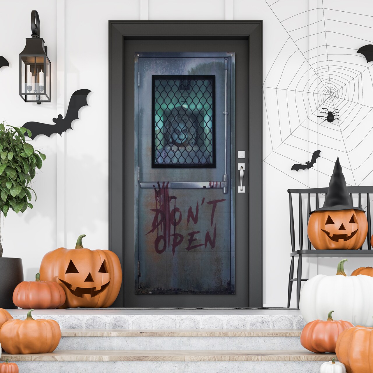 Northlight "Don't Open" Hospital Entryway Halloween Scary Door Decoration - 6'